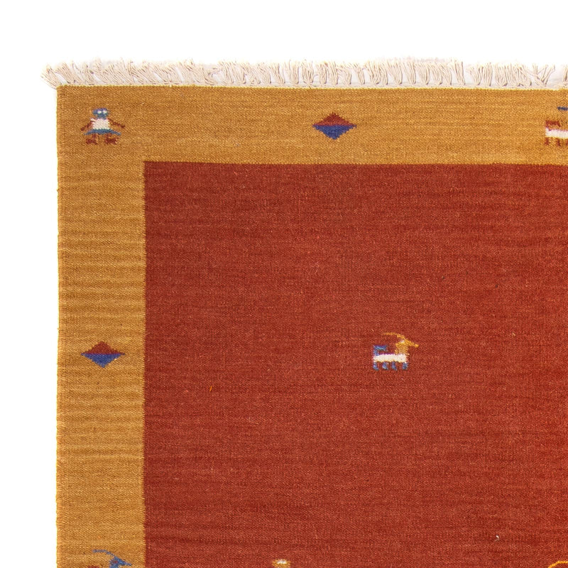 Alfombra Kelim - Tendencia - 240 x 170 cm - rojo oscuro