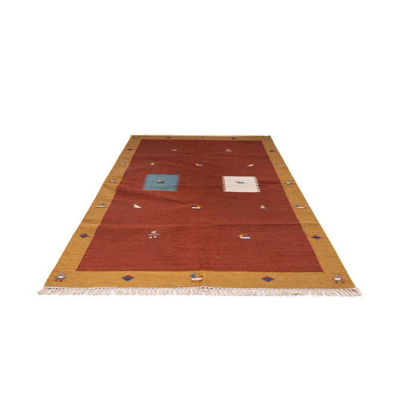 Alfombra Kelim - Tendencia - 240 x 170 cm - rojo oscuro