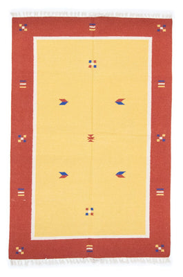 Alfombra Kelim - Tendencia - 200 x 140 cm - amarillo