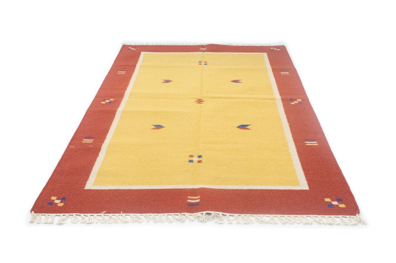 Alfombra Kelim - Tendencia - 200 x 140 cm - amarillo