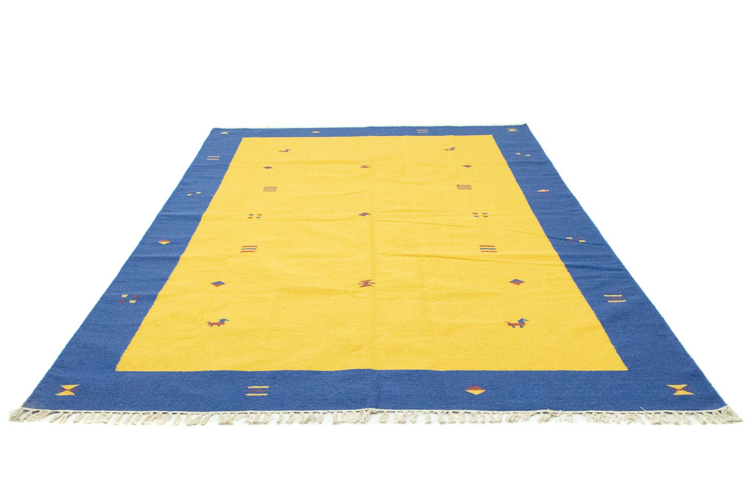 Alfombra Kelim - Tendencia - 300 x 200 cm - amarillo