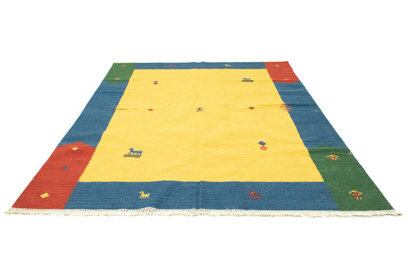 Alfombra Kelim - Tendencia - 300 x 200 cm - amarillo
