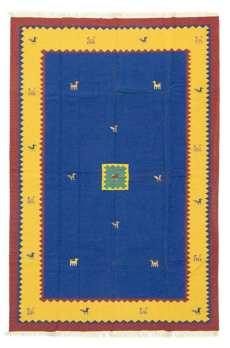 Alfombra Kelim - Tendencia - 300 x 200 cm - azul