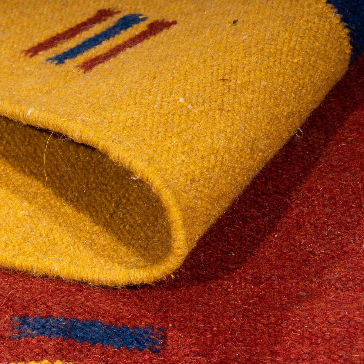 Alfombra Kelim - Tendencia - 240 x 170 cm - rojo oscuro