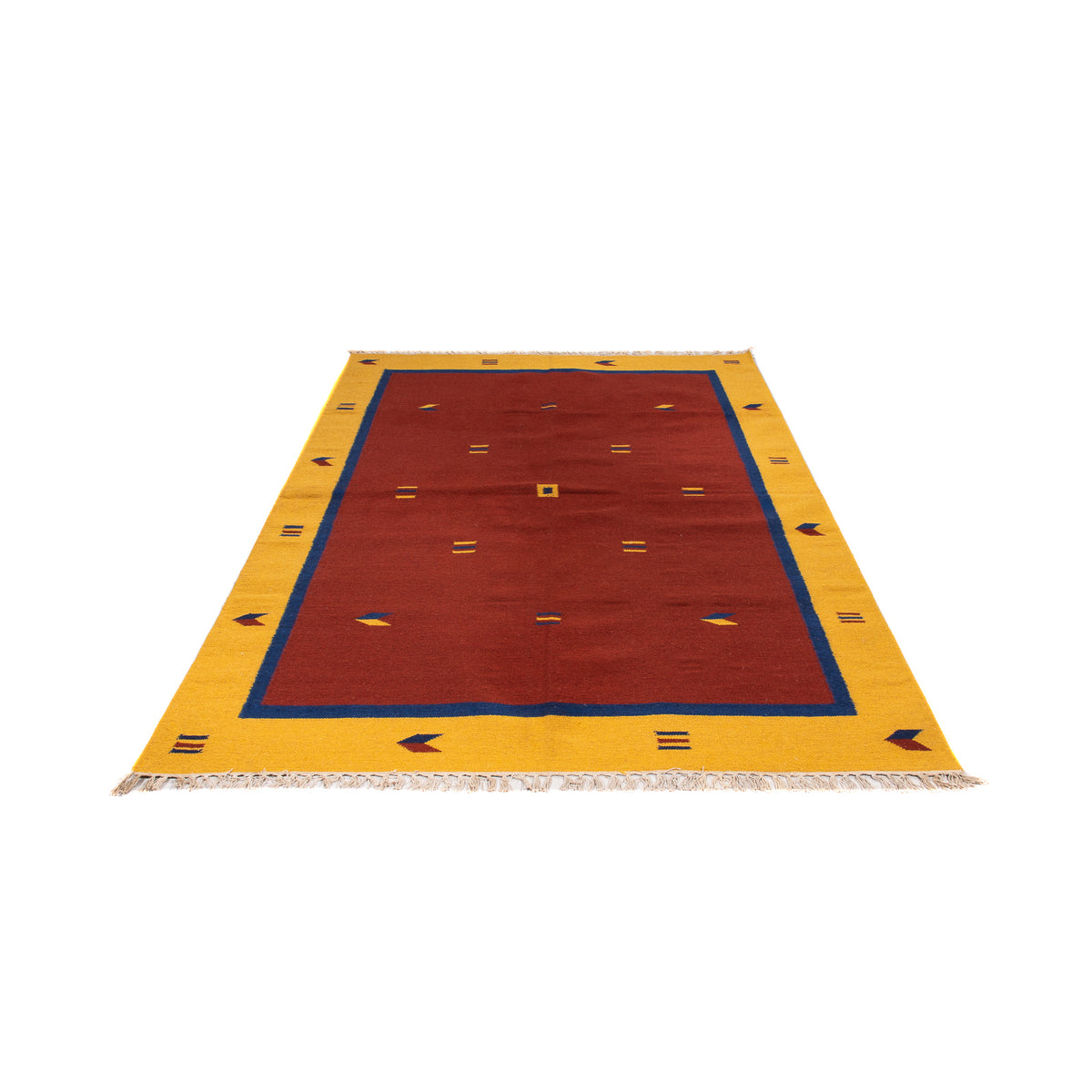 Alfombra Kelim - Tendencia - 240 x 170 cm - rojo oscuro