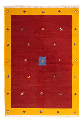 Alfombra Kelim - Tendencia - 240 x 170 cm - rojo oscuro