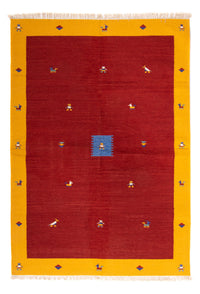 Alfombra Kelim - Tendencia - 240 x 170 cm - rojo oscuro