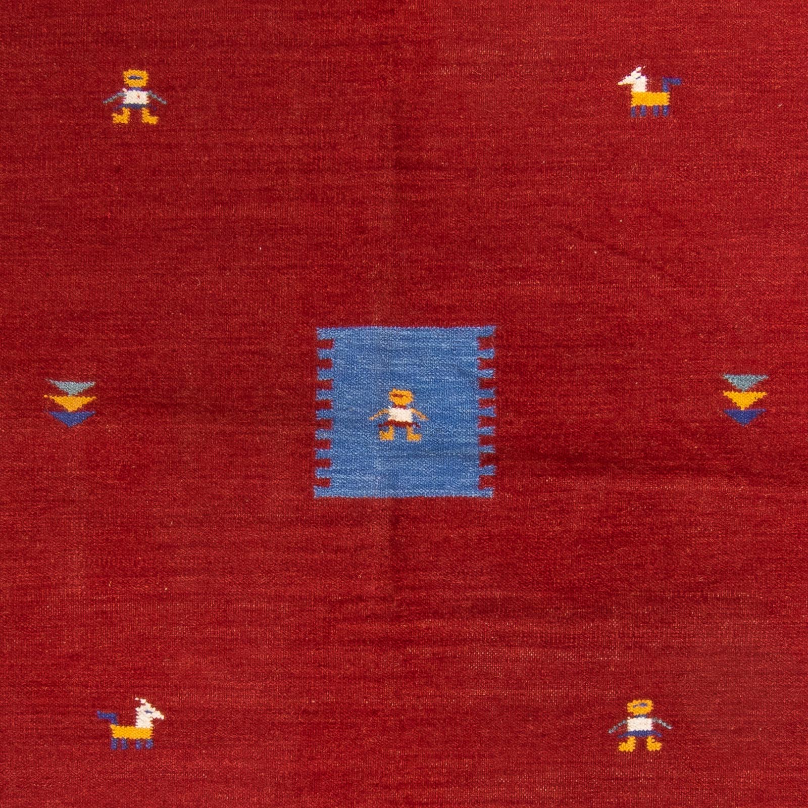 Alfombra Kelim - Tendencia - 240 x 170 cm - rojo oscuro