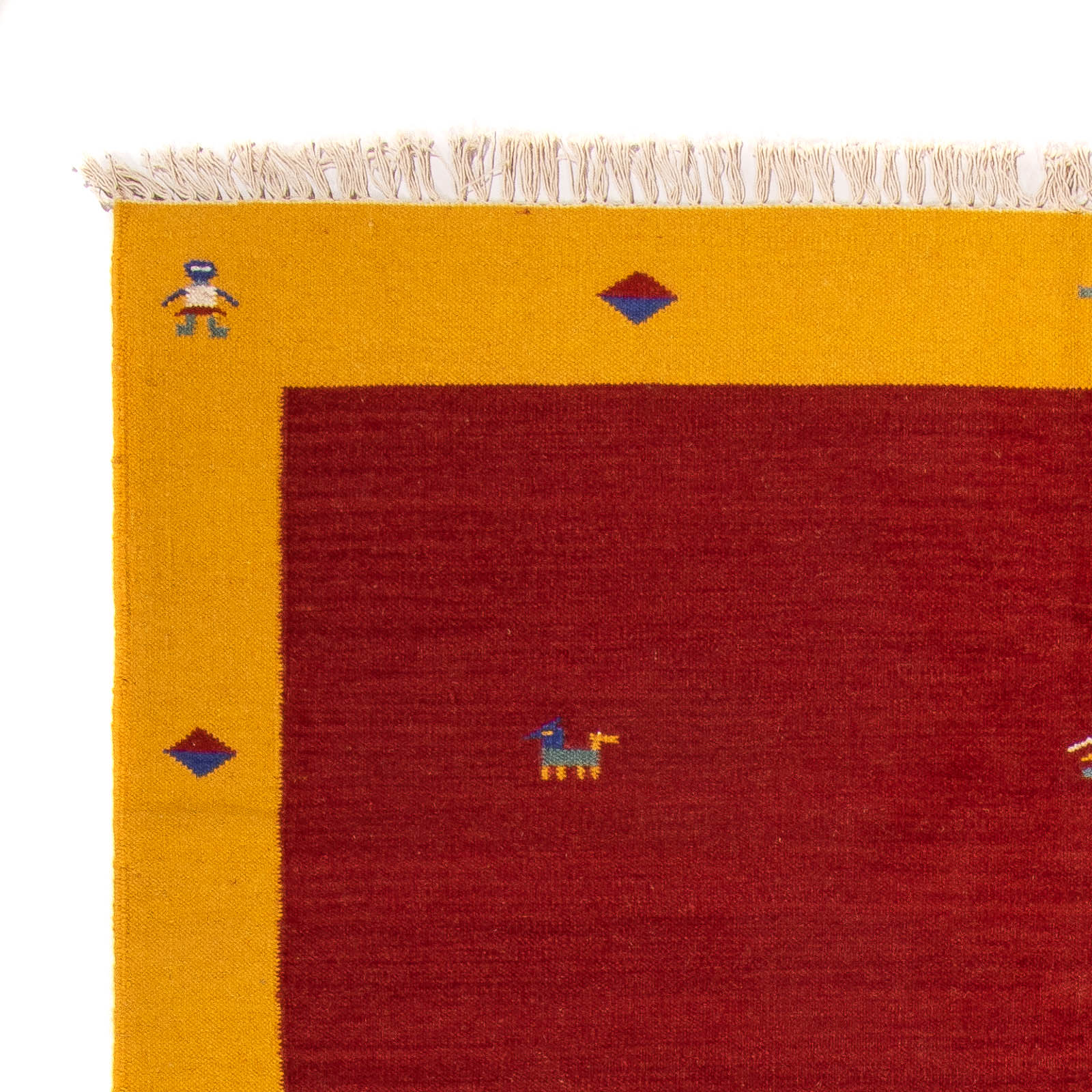 Alfombra Kelim - Tendencia - 240 x 170 cm - rojo oscuro