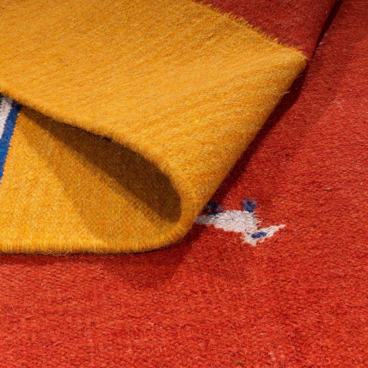 Alfombra Kelim - Tendencia - 240 x 170 cm - rojo oscuro