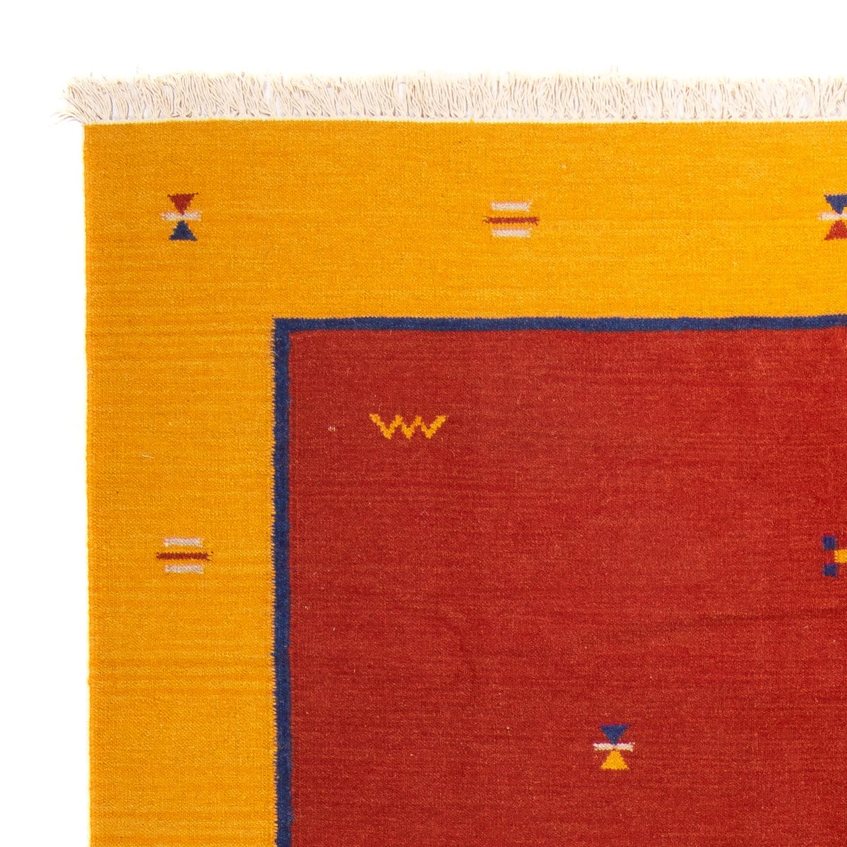 Alfombra Kelim - Tendencia - 240 x 170 cm - rojo oscuro