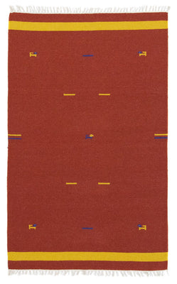 Alfombra Kelim - Tendencia - 180 x 120 cm - óxido