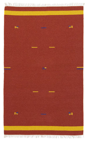 Alfombra Kelim - Tendencia - 180 x 120 cm - óxido