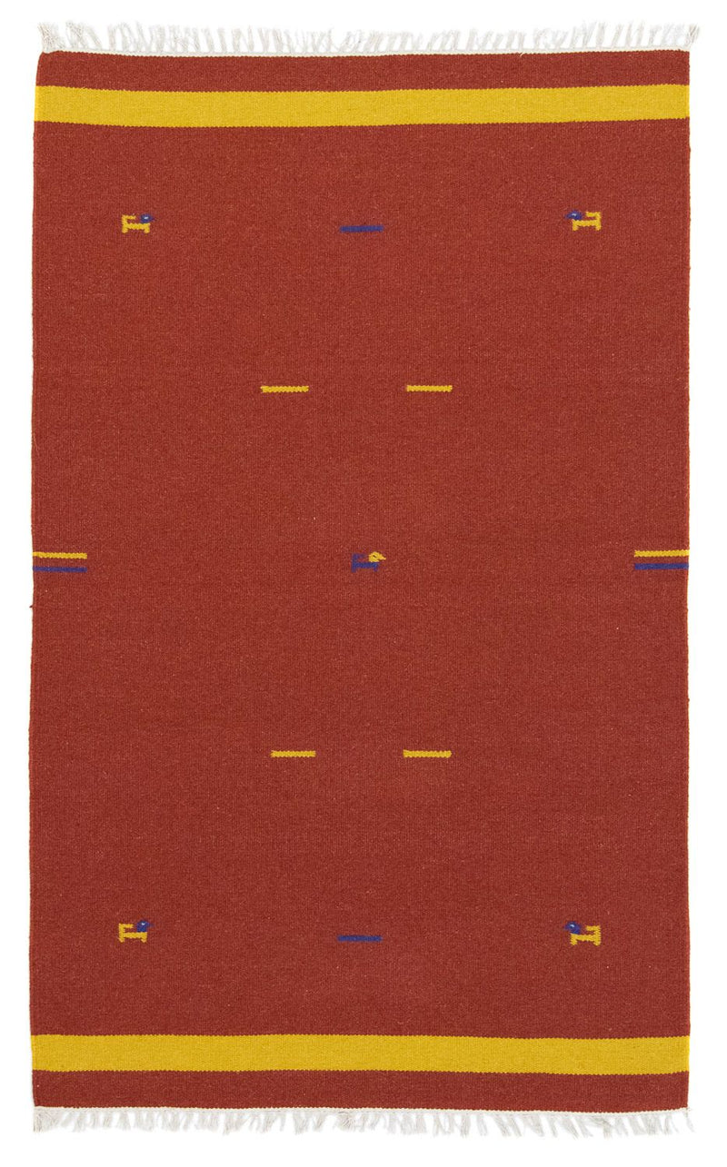 Alfombra Kelim - Tendencia - 180 x 120 cm - óxido