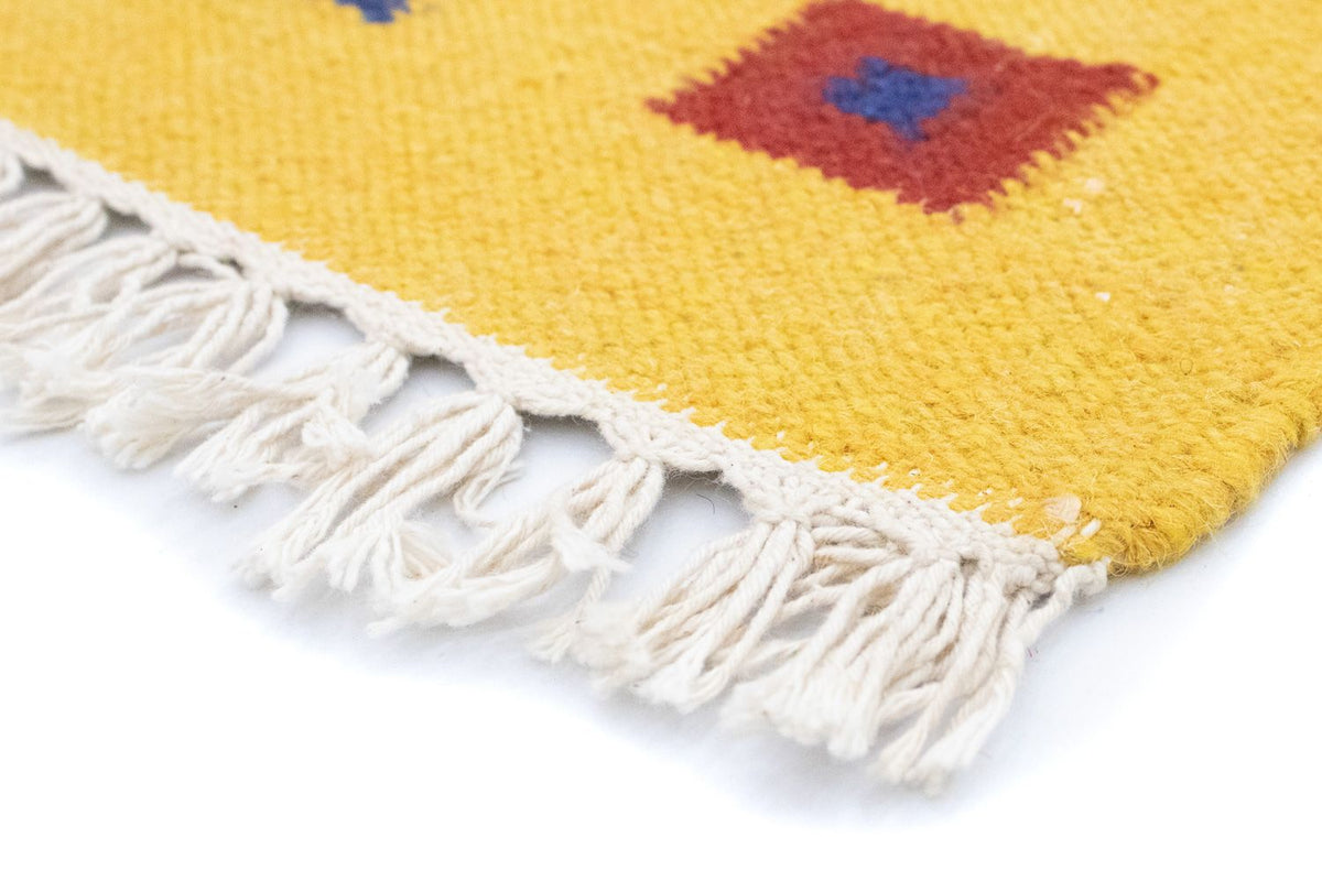 Alfombra Kelim - Tendencia - 200 x 140 cm - rojo