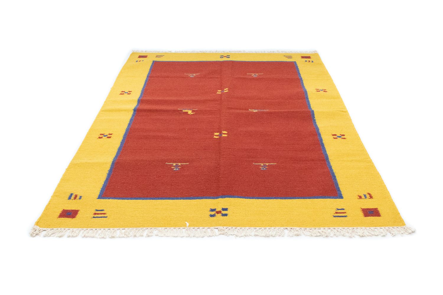 Alfombra Kelim - Tendencia - 200 x 140 cm - rojo