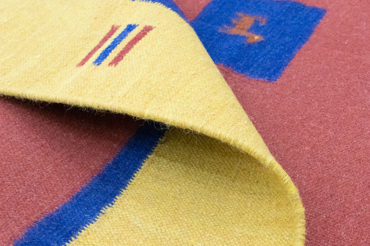 Alfombra Kelim - Tendencia - 200 x 140 cm - rojo