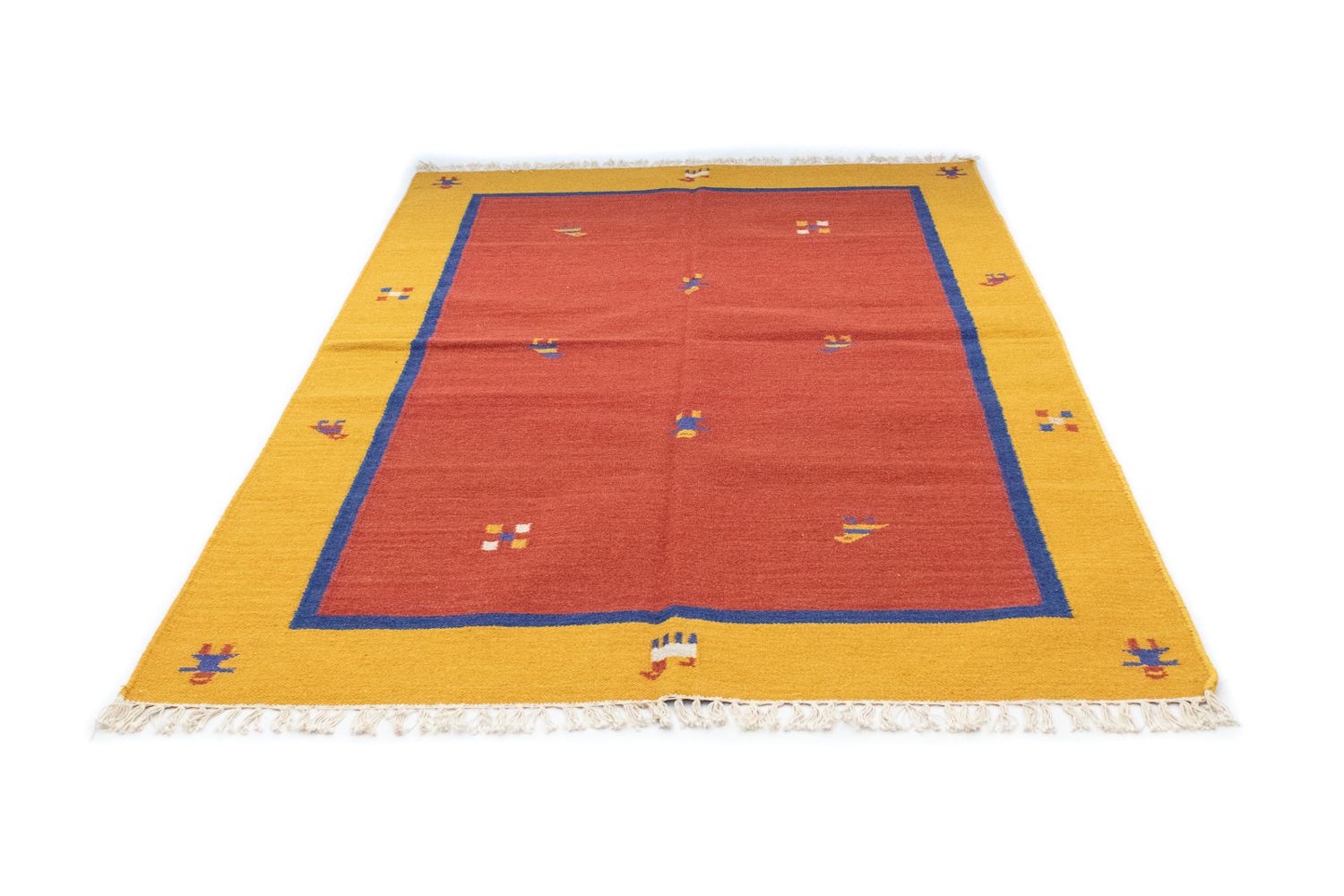 Alfombra Kelim - Tendencia - 200 x 140 cm - rojo