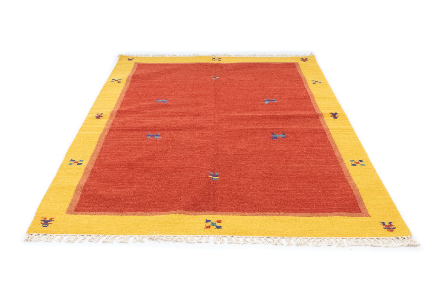 Alfombra Kelim - Tendencia - 200 x 140 cm - rojo