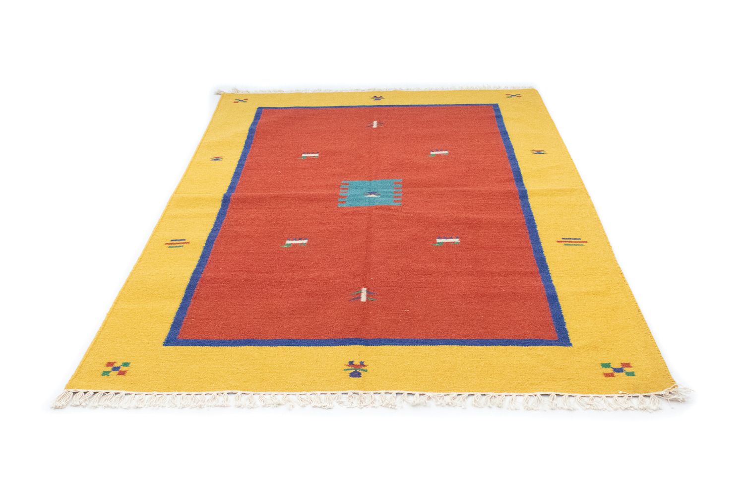 Alfombra Kelim - Tendencia - 200 x 140 cm - rojo