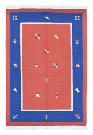 Alfombra Kelim - Tendencia - 200 x 140 cm - naranja