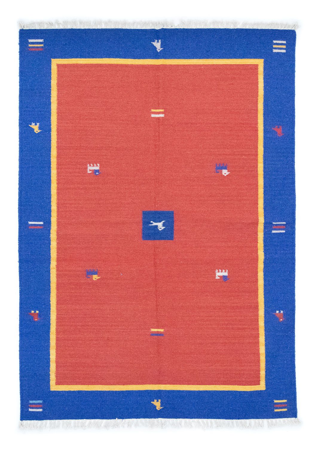 Alfombra Kelim - Tendencia - 200 x 140 cm - naranja