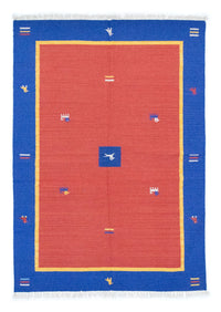 Alfombra Kelim - Tendencia - 200 x 140 cm - naranja