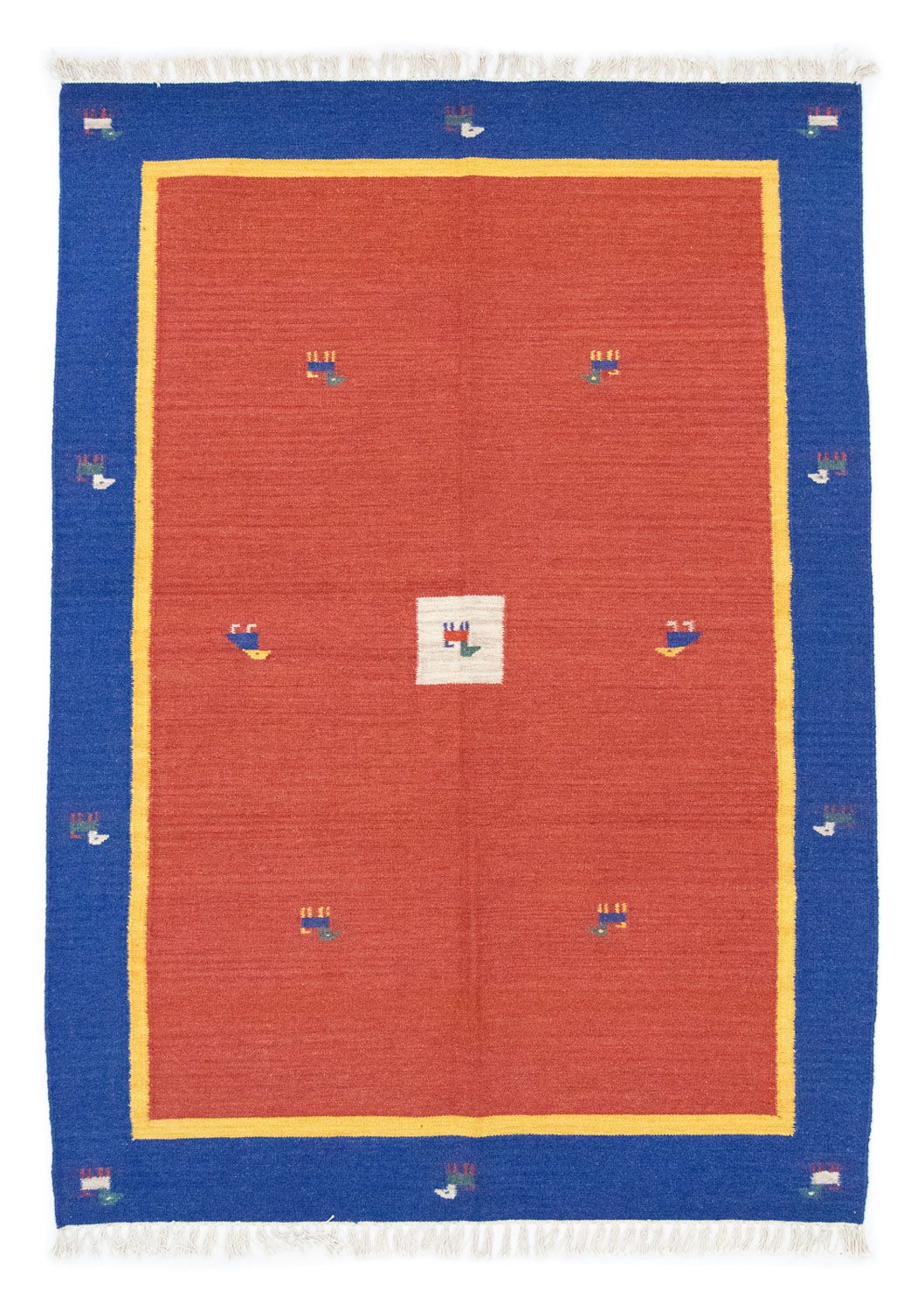 Alfombra Kelim - Tendencia - 200 x 140 cm - naranja