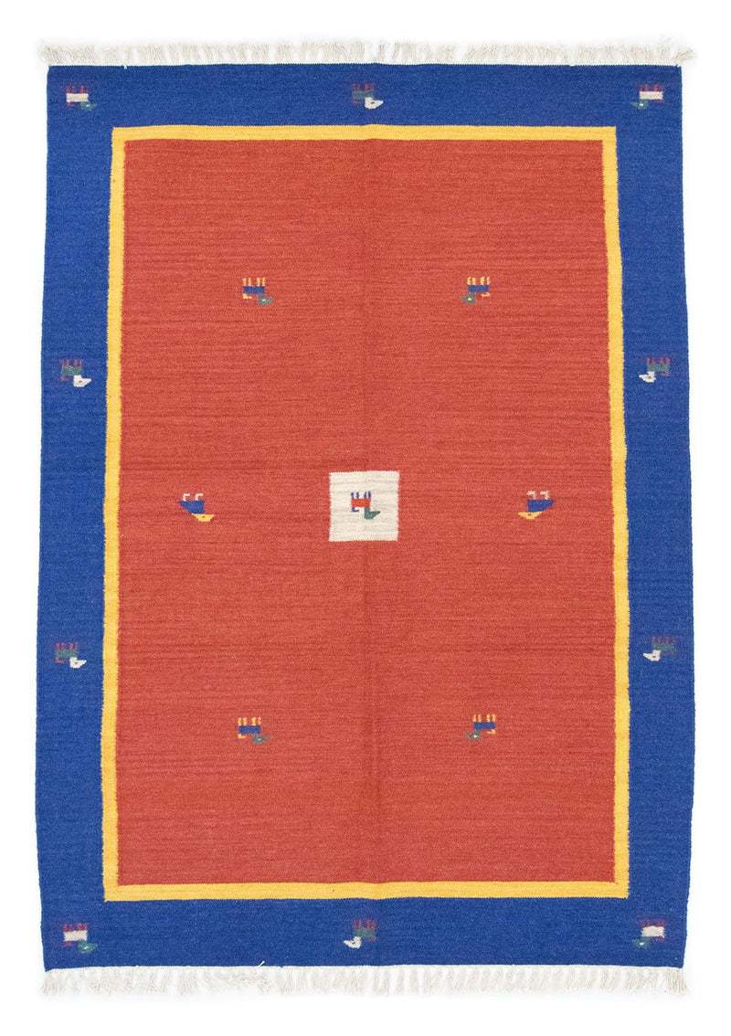 Alfombra Kelim - Tendencia - 200 x 140 cm - naranja