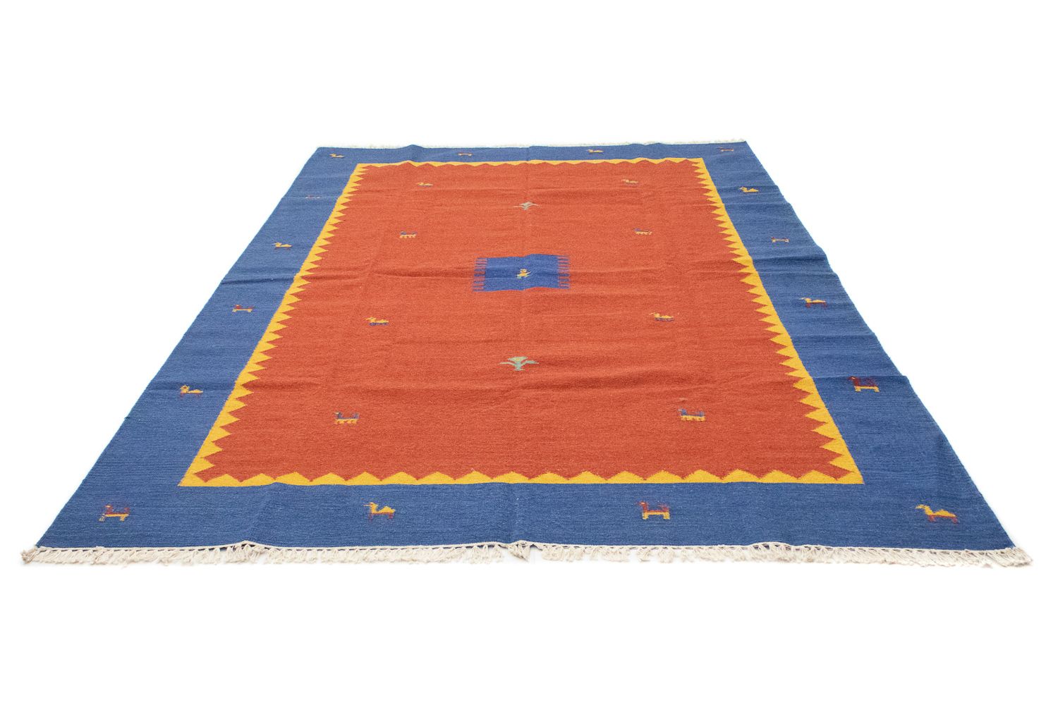 Alfombra Kelim - Tendencia - 300 x 200 cm - naranja