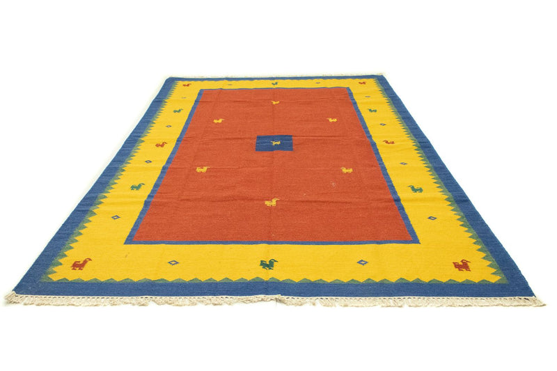 Alfombra Kelim - Tendencia - 300 x 200 cm - naranja