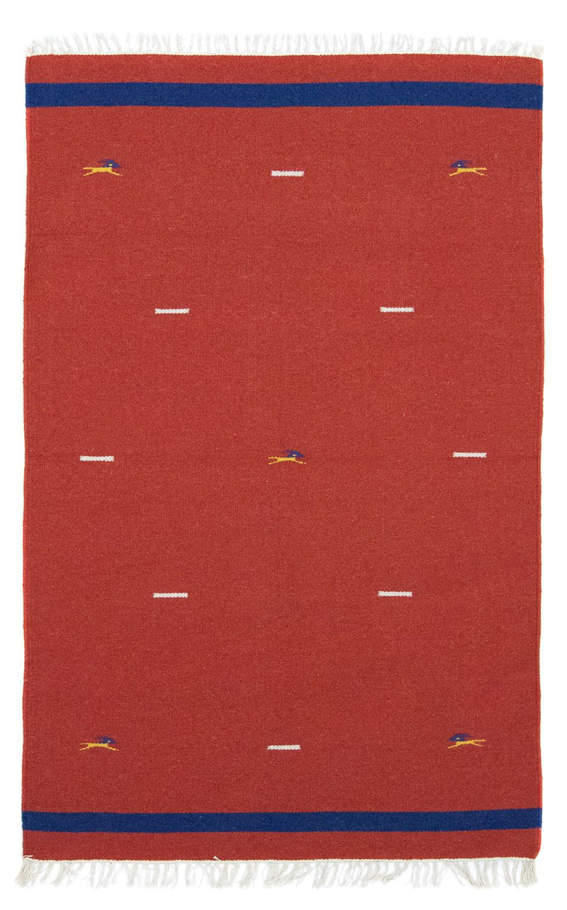 Alfombra Kelim - Tendencia - 180 x 120 cm - rojo