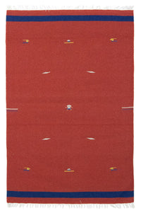 Alfombra Kelim - Tendencia - 180 x 120 cm - rojo