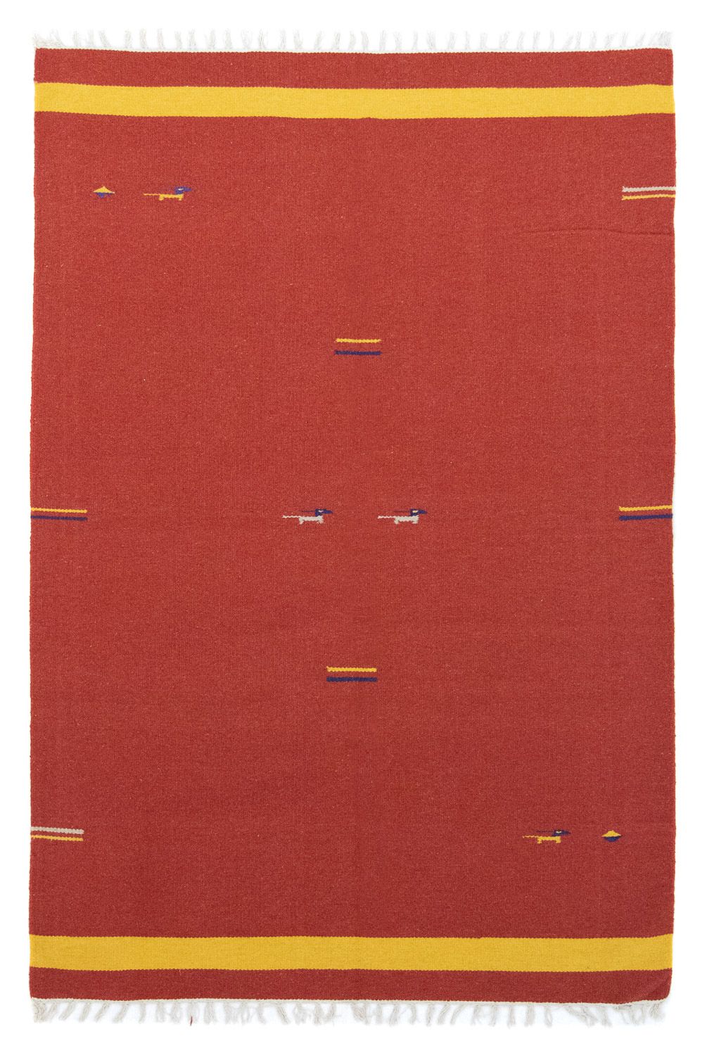 Alfombra Kelim - Tendencia - 200 x 140 cm - rojo
