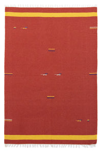 Alfombra Kelim - Tendencia - 200 x 140 cm - rojo