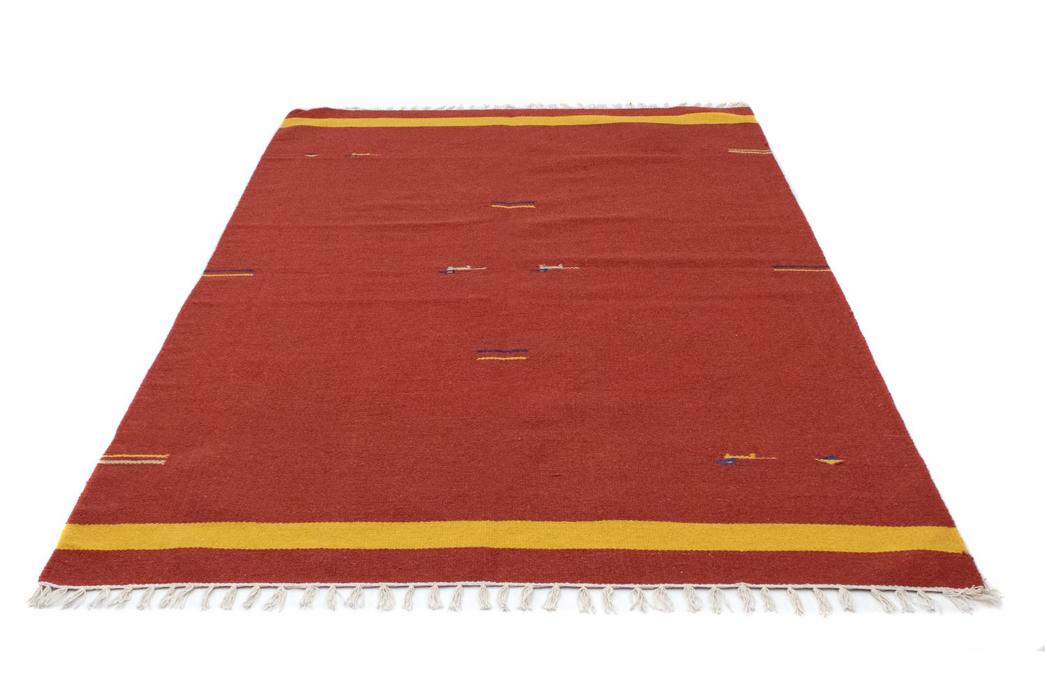 Alfombra Kelim - Tendencia - 200 x 140 cm - rojo