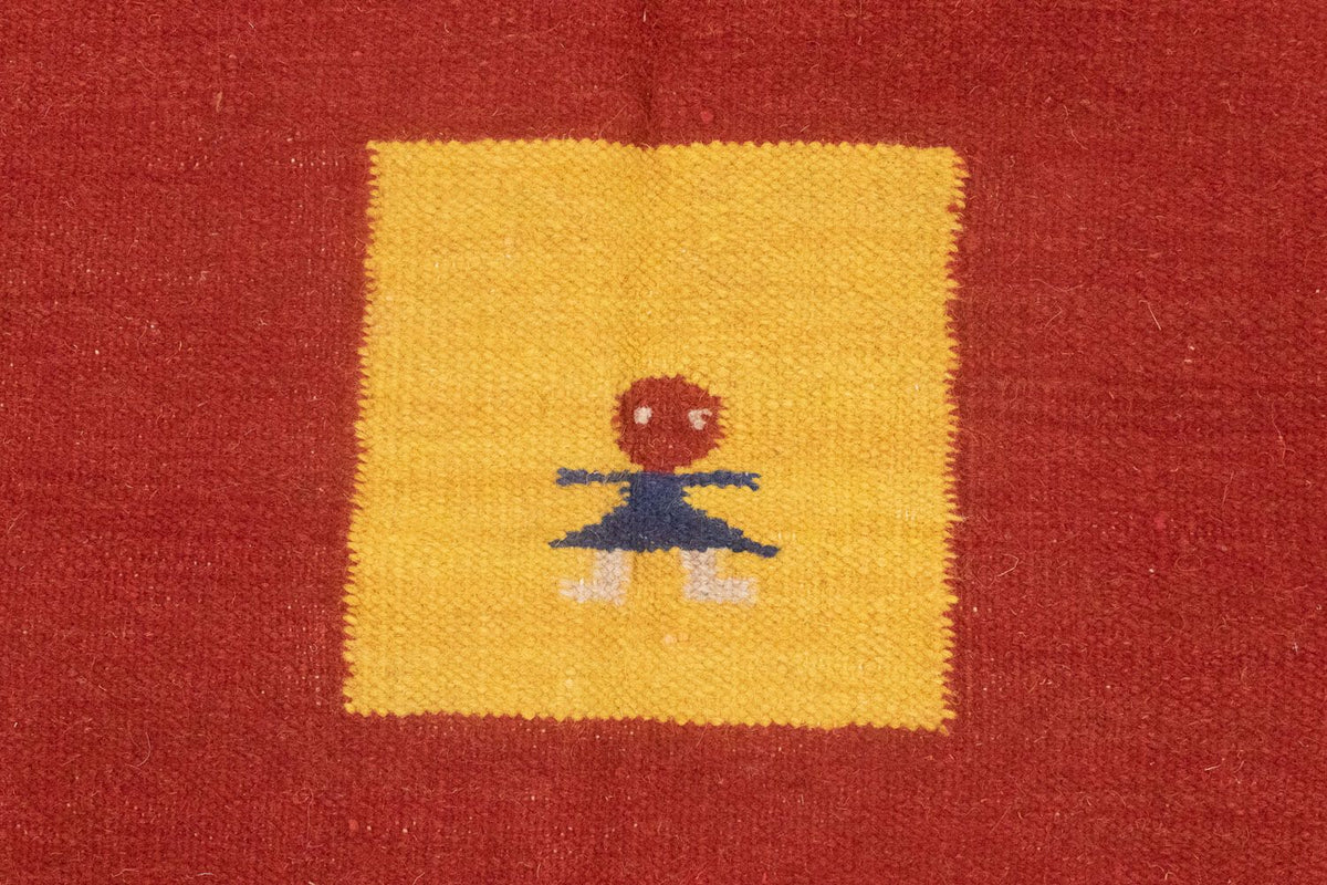 Alfombra Kelim - Tendencia - 200 x 140 cm - rojo