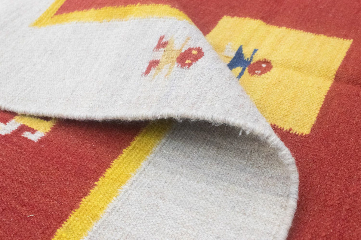 Alfombra Kelim - Tendencia - 200 x 140 cm - rojo