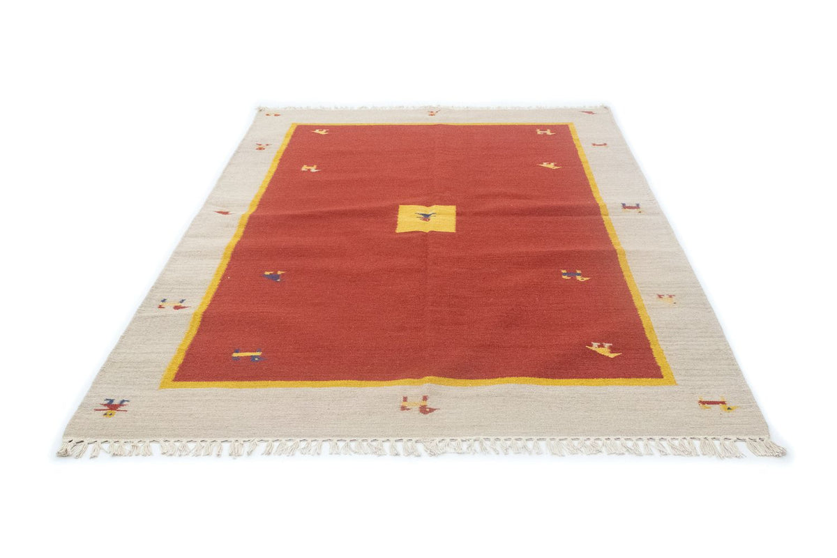 Alfombra Kelim - Tendencia - 200 x 140 cm - rojo