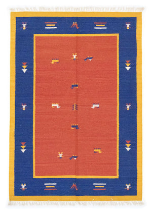 Alfombra Kelim - Tendencia - 200 x 140 cm - naranja