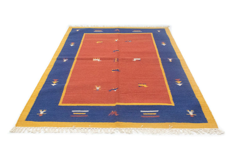 Alfombra Kelim - Tendencia - 200 x 140 cm - naranja