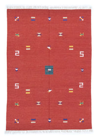 Alfombra Kelim - Tendencia - 200 x 140 cm - rojo