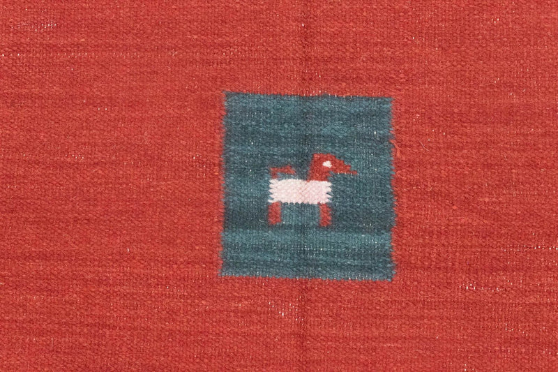 Alfombra Kelim - Tendencia - 200 x 140 cm - rojo