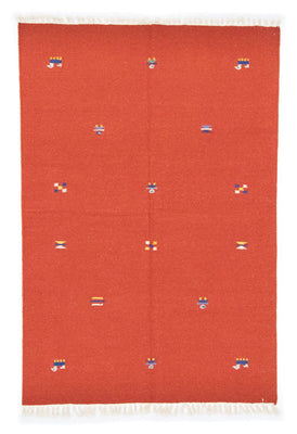 Alfombra Kelim - Tendencia - 200 x 140 cm - naranja