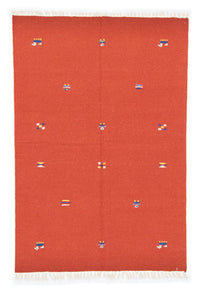 Alfombra Kelim - Tendencia - 200 x 140 cm - naranja