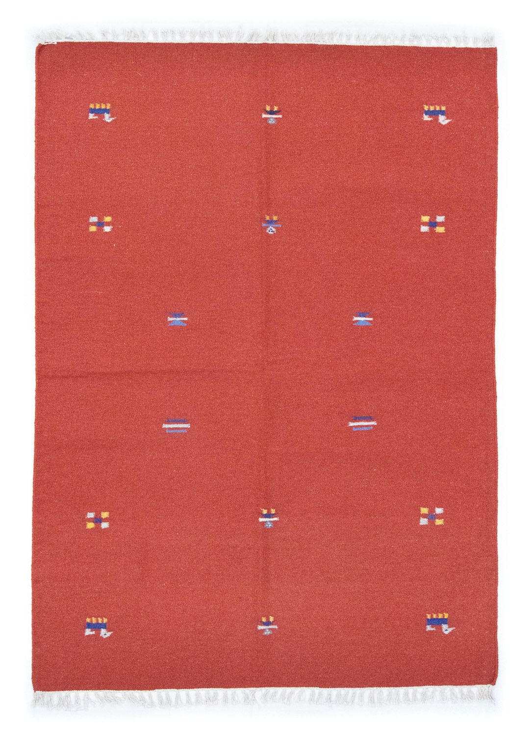 Alfombra Kelim - Tendencia - 200 x 140 cm - rojo