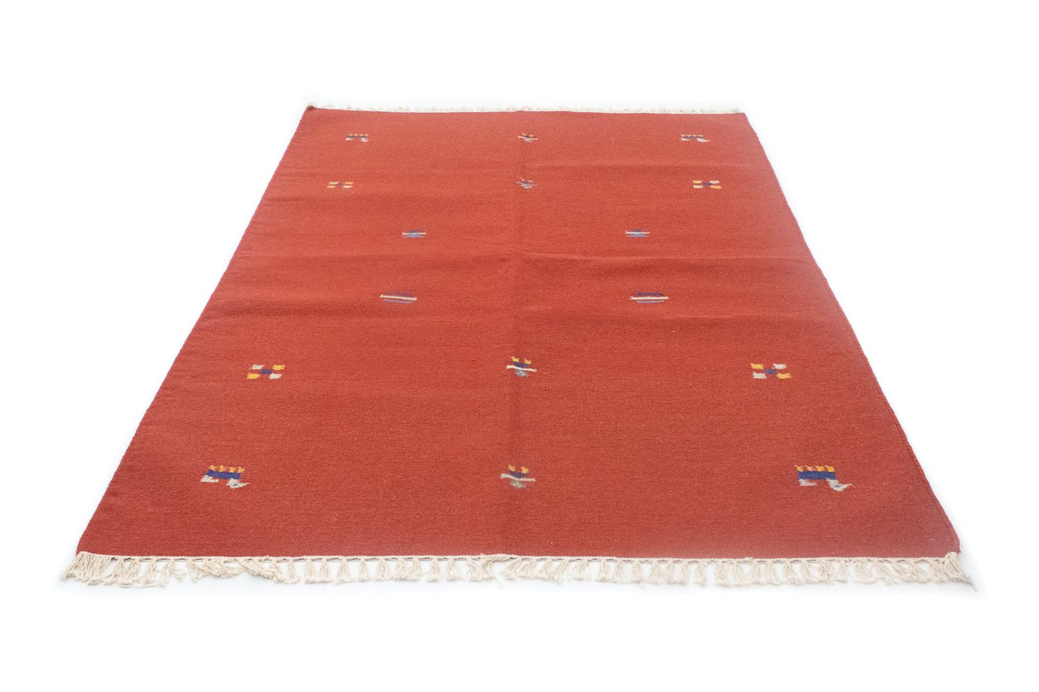 Alfombra Kelim - Tendencia - 200 x 140 cm - rojo