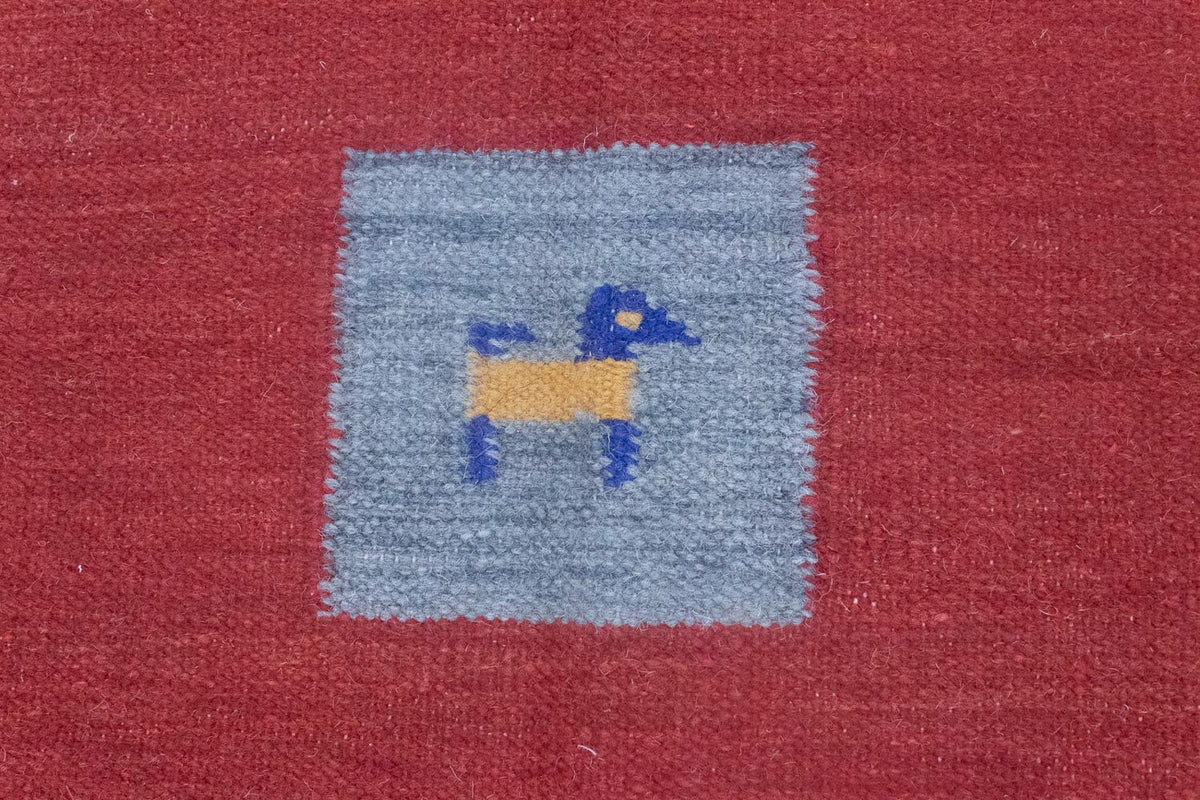Alfombra Kelim - Tendencia - 200 x 140 cm - rojo