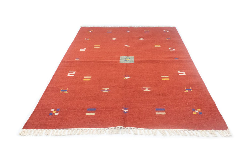 Alfombra Kelim - Tendencia - 200 x 140 cm - rojo