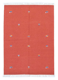 Alfombra Kelim - Tendencia - 200 x 140 cm - naranja